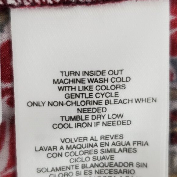 Jones Studio Red Pullover 3/4 Sleeve Paisley Top With Cutouts NEW NWT Size XS - Picture 12 of 14